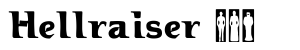 Hellraiser 3 font preview